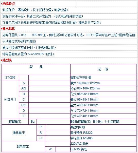 JK-202系列定時(shí)器